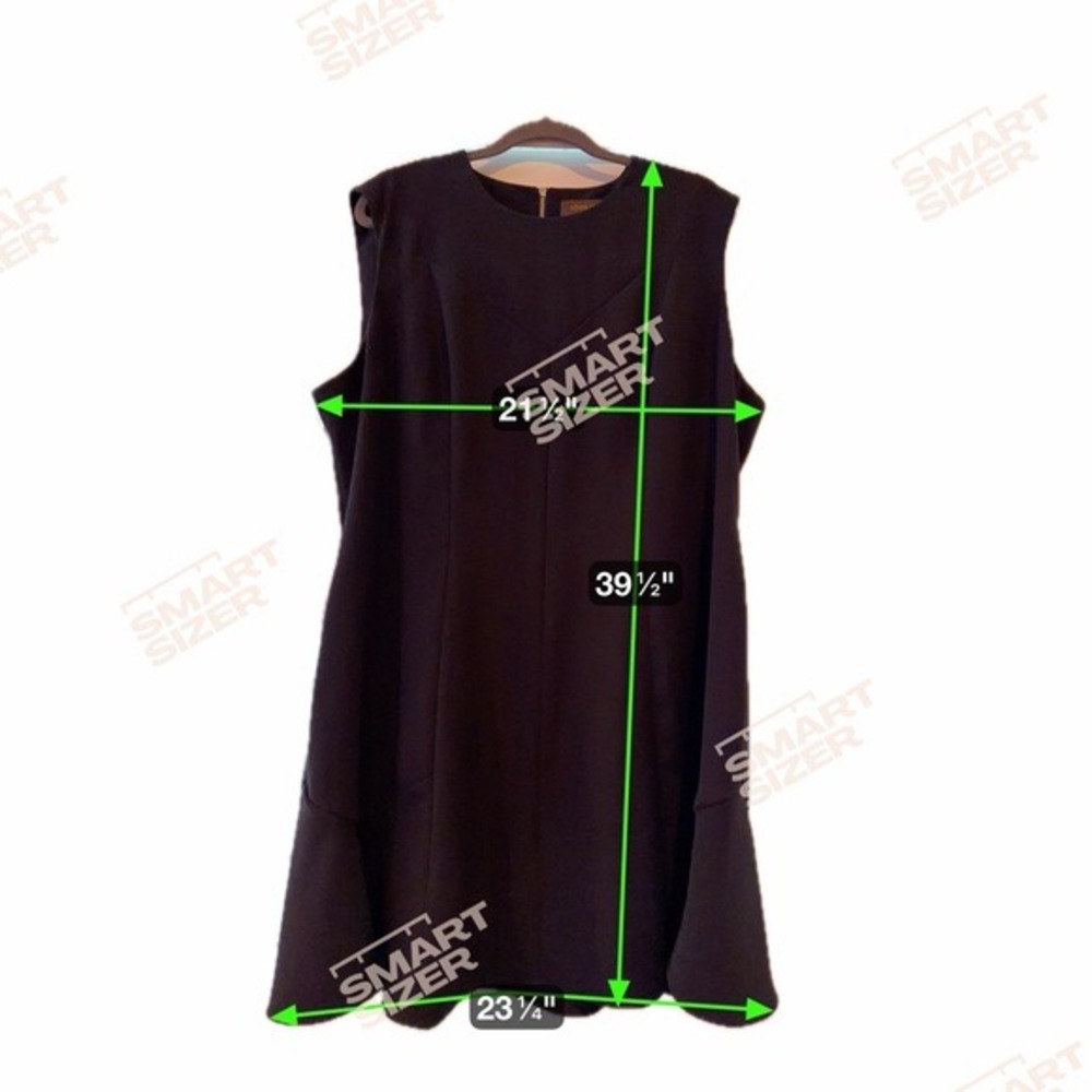 Louis Vuitton Uniformes Elegant Black Midi Dress Size 52 - Picture 5 of 5